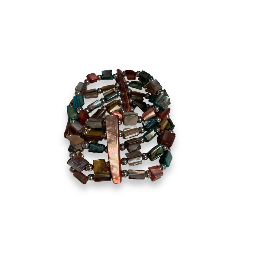 Lia Sophia Stone Beaded Stretchy Bracelet